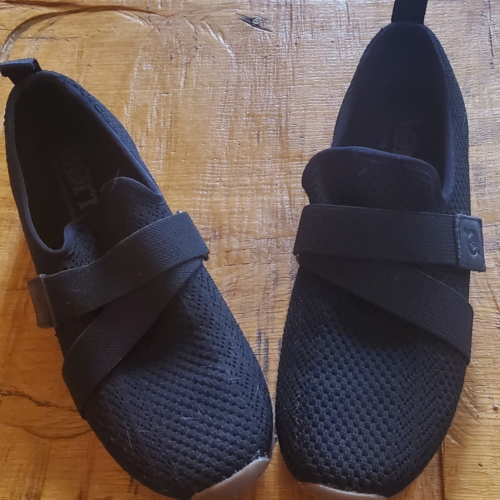 Born Black Newbury Knit Slip-On Sneakers